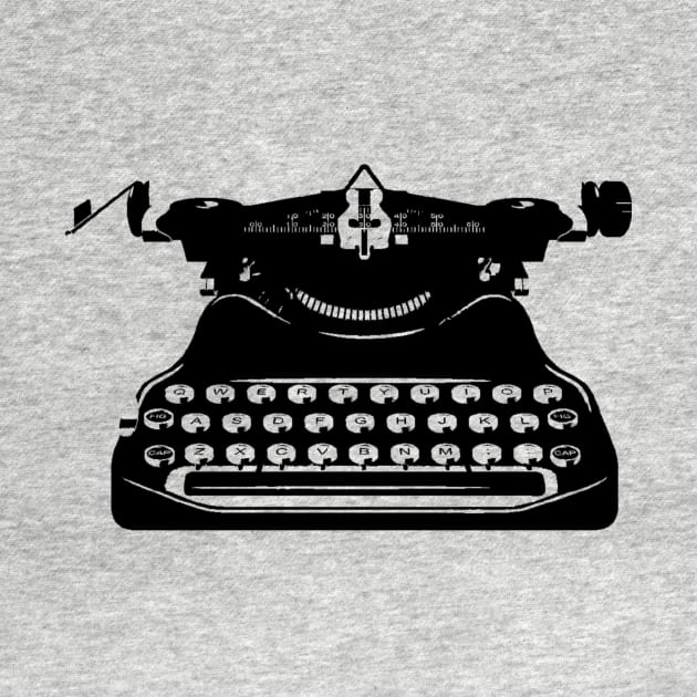 Black Typewriter by teepublic9824@ryanbott.com